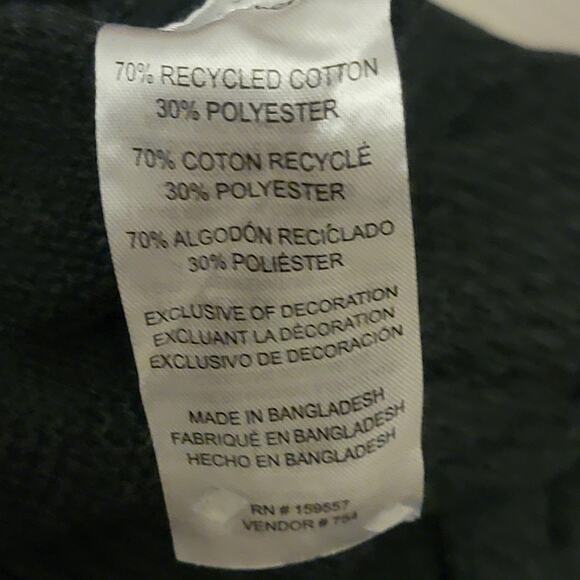 Men's Charcoal Gray Long Sleeve Warm Cable Knit Pull Over Sweater 2XL - Picture 3 of 5